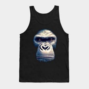 Gorilla Face Cut-out Tank Top